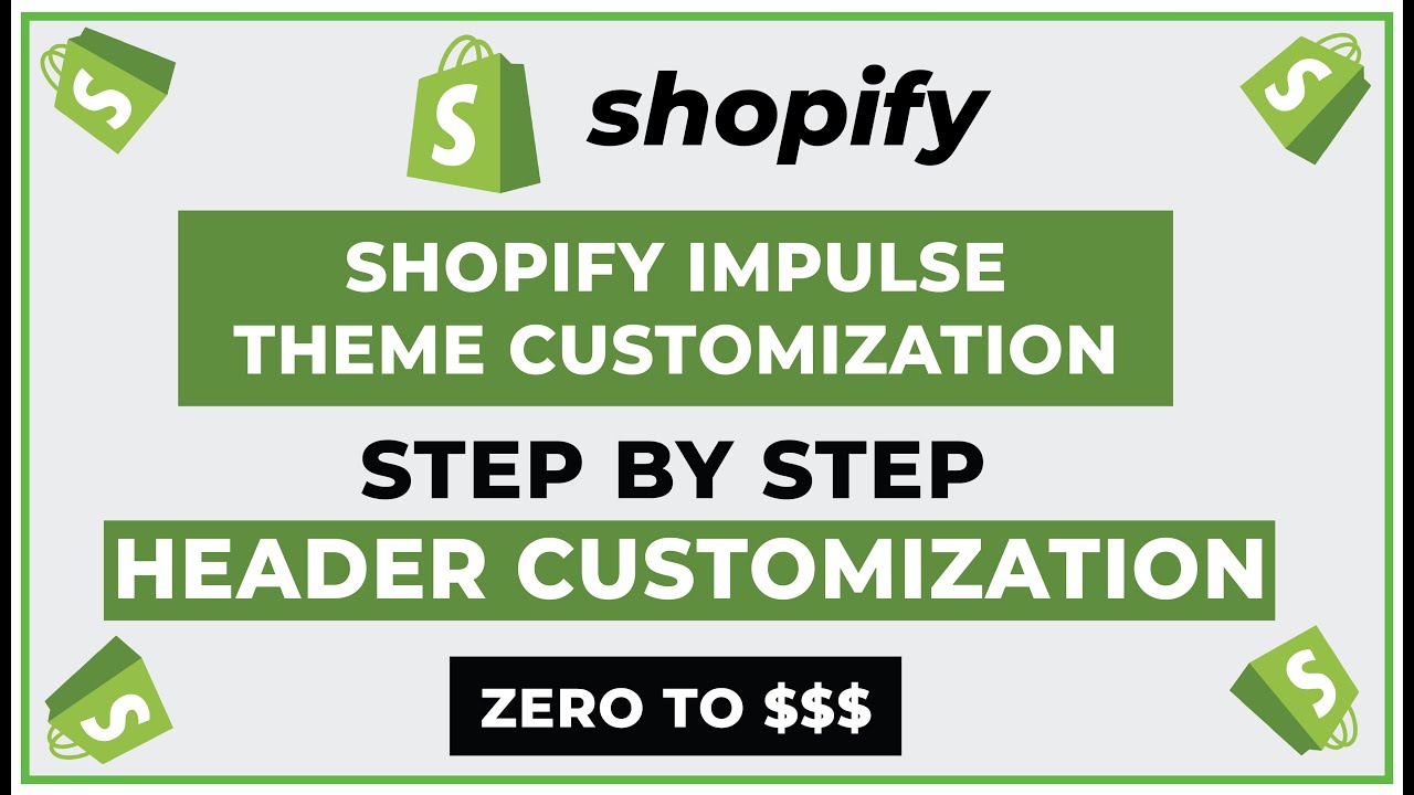 Shopify Impulse Theme Customization | Impulse Theme Header | Theme ...