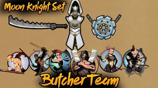 Moon Knight 🥵Set Vs Butcher😱 Team Fight#games #shadow #gaming #ninjagaming #ninja