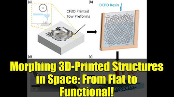 Morphing 3D-Printed Structures in Space: From Flat to Functional!