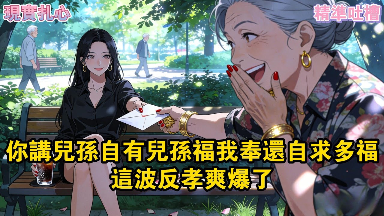 剛結婚時，公婆說兒孫自有兒孫福。 不出錢不出力不給帶娃。 幾年後他們病了，突然又要求百善孝爲先了！#爽文#一口氣看完系列 #小說 #故事分享 #故事頻道 #情感