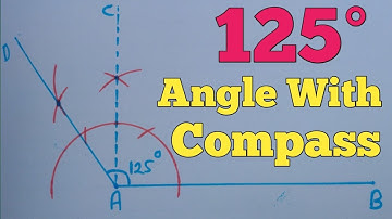 How to construct 125 degree angle with compass