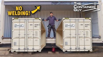 Connecting Two Containers Side By Side - How to Remove Side Walls