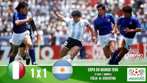 ITÁLIA 1x1 ARGENTINA | COPA 1986