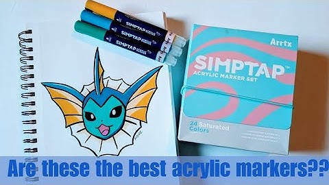 Trying out the New Arrtx Simptap Acrylic Markers @arrtxglobal