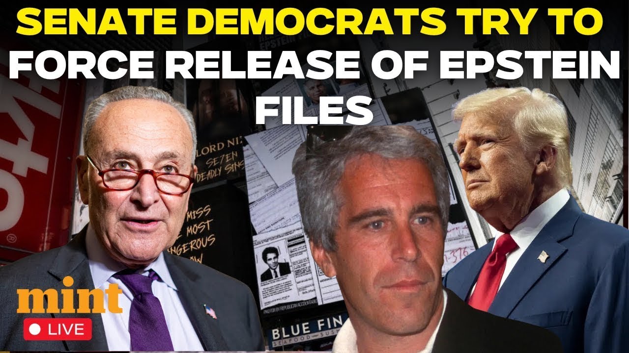 Epstein Files News Live | Senate Democrats use 'Rule of Five' law to force release of Epstein files