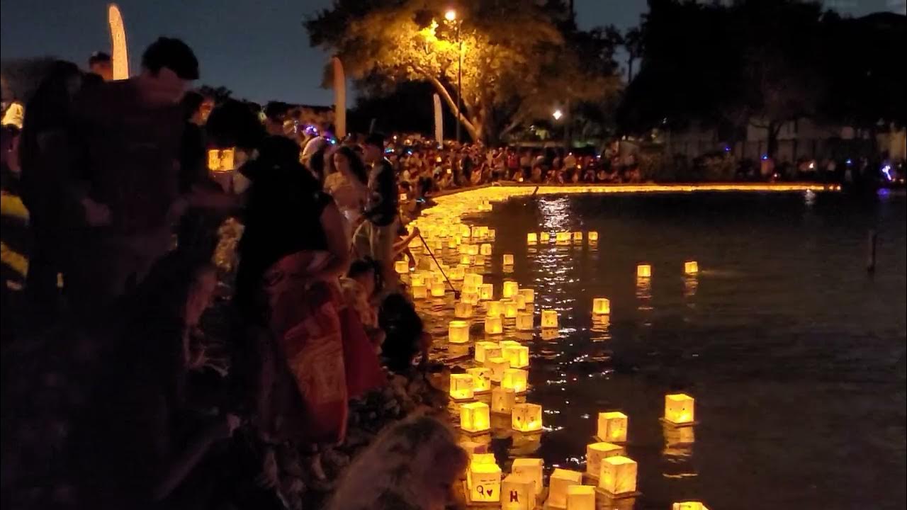 Water lantern festival houston Tx. (2) YouTube