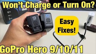 GoPro Hero 9/10/11: Won't Turn On or Won't Charge? Easy Fixes!