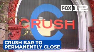 Crush Bar to permanently close on New Years Day