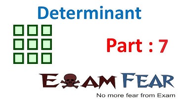Maths Determinants part 7 (Rule  A=KB) CBSE Mathematics XII 12