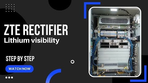 Lithium battery visibility on ZTE rectifier| Communication cable connectivity| Ansar Abbas