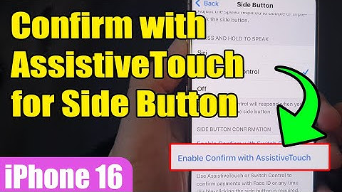 🔑 How to Turn ON/OFF Confirm with AssistiveTouch for Side Button | iPhone 16/Pro/Max/Plus