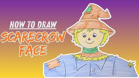 Easy Drawing : Scarecrow Face | How To Draw A Scarecrow Face | @KalakritArtStudiobyKanika 