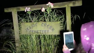 Caught a Demonic Voice at Jesse Creek Cemetery.