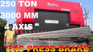 250 Ton x 3200mm CNC Heavy Duty 4 Axis Press Brake Machine