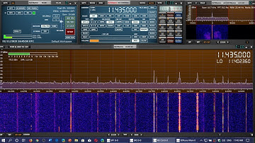 HM01 Cuban numbers lady received 11435 kHz Shortwave SDRplay RSP1A MLA 30 loop antenna