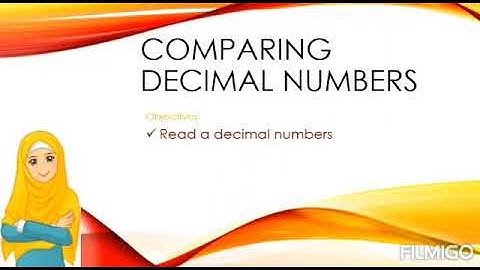 Comparing decimal numbers grade 6