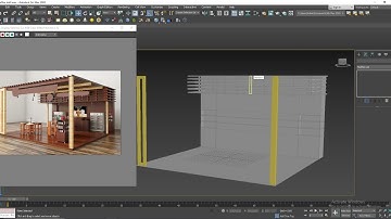 3DsMax Tutorials, Learn 3D Modeling a Coffee Stall Design from Scratch in 3dsmax ( Part 1)