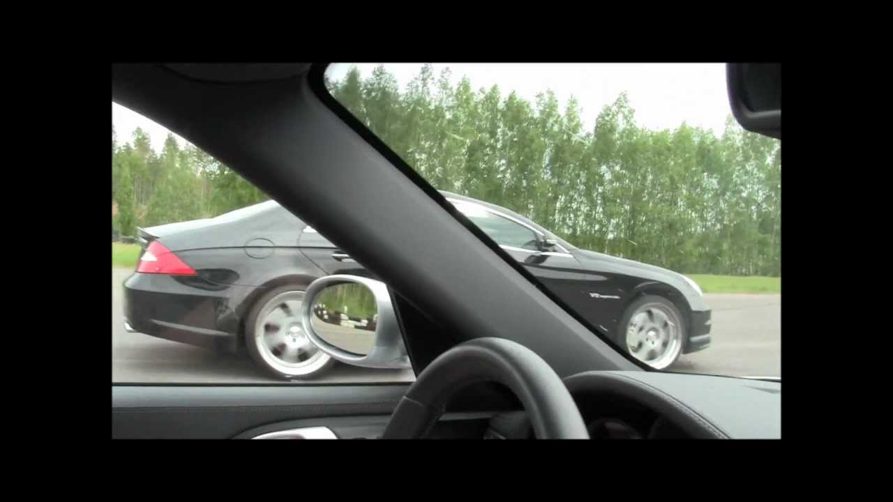 Porsche 997 Turbo manual 580 HP vs Mercedes CLS 55 AMG Kleemann 640 HP