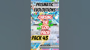 Pokémon Prismatic evolutions, chasing The god pack  PACK 43