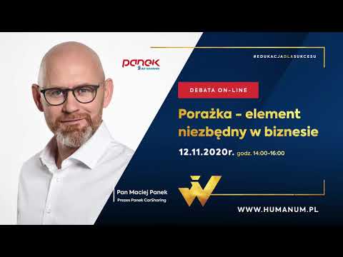 HUMANUM TALKS: Maciej Panek, Panek CarSharing – "Porażka – element niezbędny w biznesie"