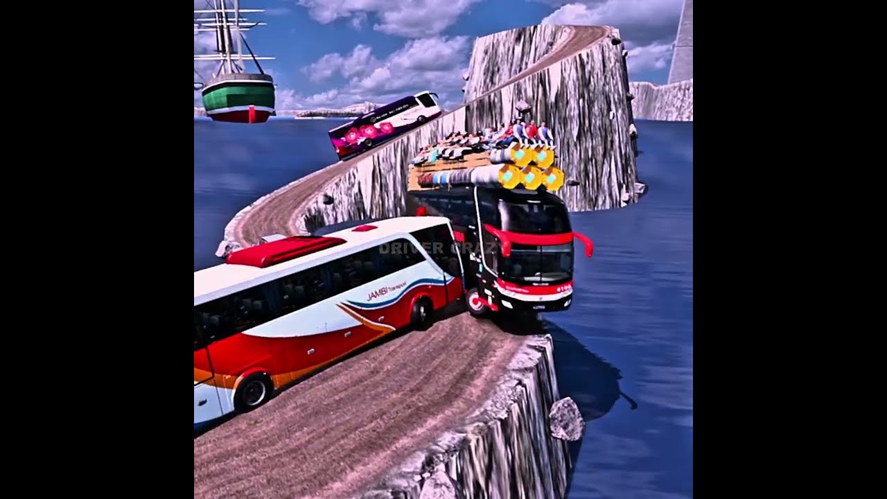 Journey to the Edge: Bus Driving on the World's Most Stunning & Risky Roads (4K) || Drivers Crazy