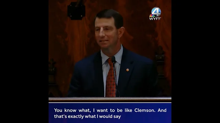 Dabo Swinney invited to speak at the Statehouse