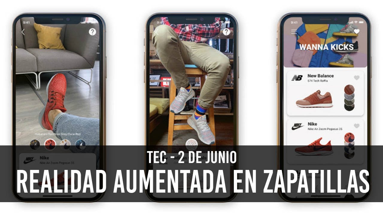 Conveniente Necesario Bastante Realidad aumentada en Zapatillas - YouTube