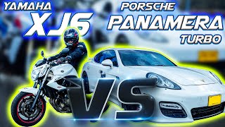 NUEVO RECORD Porsche Panamera TURBO VS XJ6 - S1000XR