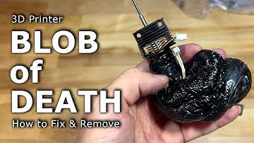 Remove & Fix Nozzle Filament Blob of Death on Creality K1C Max 3d Printer Heating Element Replacing.
