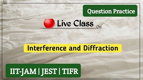 Interference And Diffraction Problems(JEST+TIFR+JAM)