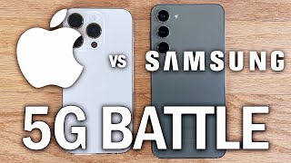 iPhone 14 Series vs. Galaxy S23 Series - 5G Speed Battle!