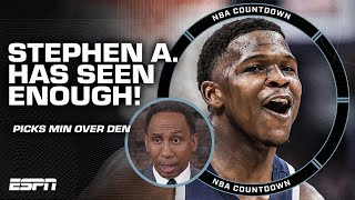 I'VE SEEN ENOUGH  Stephen A. picks Timberwolves over the Nuggets  | NBA Countdown