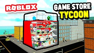 Building My Own GAMING STORE in Roblox Game Store Tycoon