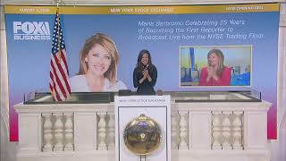 Maria Bartiromo, Anchor & Global Markets Editor, Fox Business Network, Rings The Opening Bell