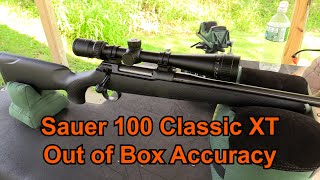 Sauer 100 Classic XT - Out of the Box Accuracy Test