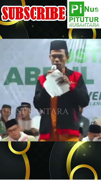 USTADZ ABDUL SOMAD - Bila saudara kalian ada yang menggunakan narkoba segeralah ke BNN