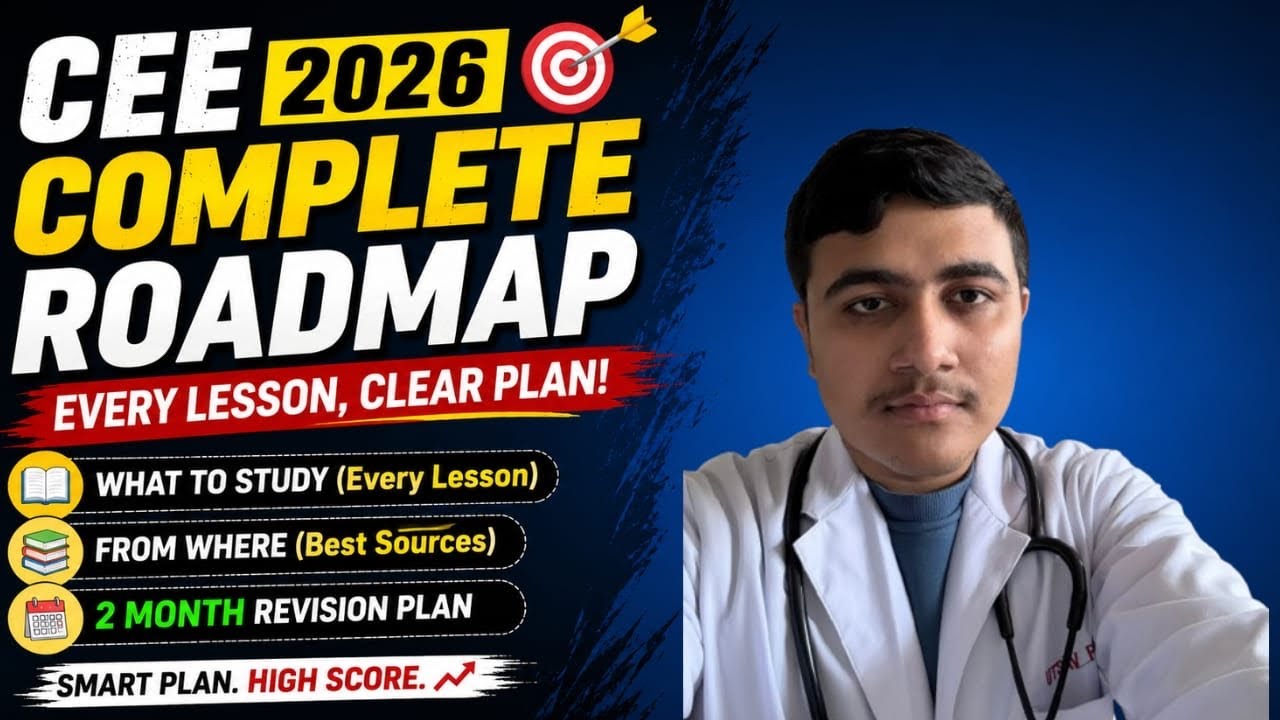 CEE 2026 Complete Roadmap🔥How to Study Every Chapter + 2 Month Syllabus ...
