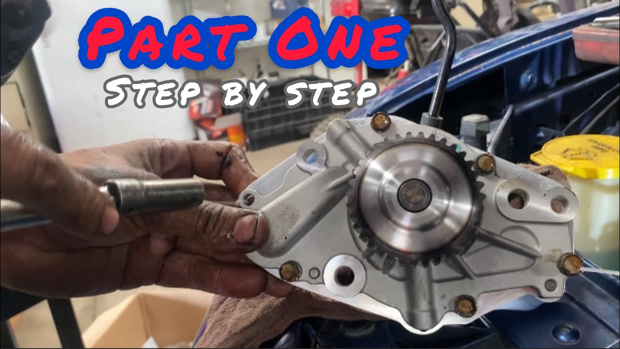 How To Replace A Water Pump - 09 Dodge Charger 2.7 (Step by Step) water pump replacement - YouTube