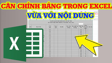 Cách căn chỉnh bảng trong Excel siêu nhanh vừa với nội dung