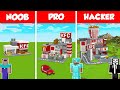 KFC RESTAURANT HOUSE BASE BUILD CHALLENGE - NOOB vs PRO vs HACKER / Minecraft Battle Animation