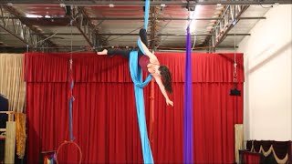 Bullet Drop  Aerial Silk Tutorial with Aerial Physique