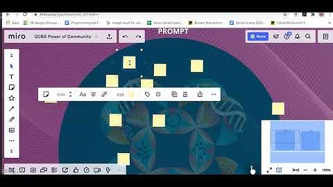 Using sticky notes to comment on a Miro Board