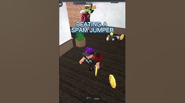 Beating a spam jumper in MM2 #roblox #robloxedit #skit #mm2 #murdermystery2 #fyp