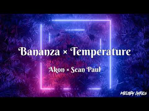 Akon × Sean Paul - Bananza (Belly Dancer) × Temperature 【Lyrics】