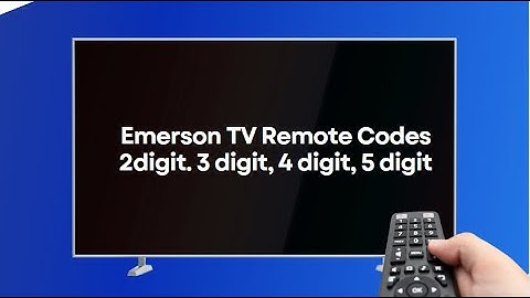 Emerson TV Remote Codes | 2 Digit,  3 digit, 4 digit, 5 digit Universal Remote Code