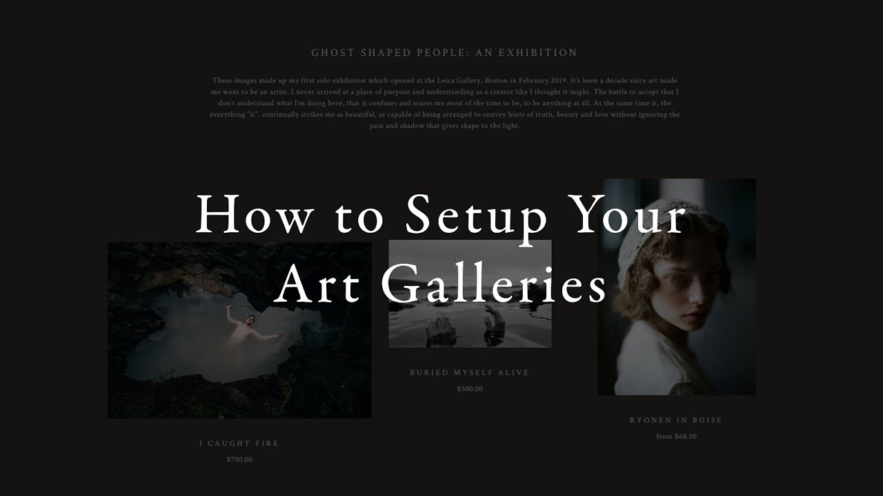 How to Setup Your Art Galleries & Store