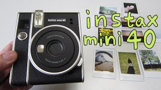 カメラ フィルムカメラ FUJIFILM instax mini 40 を買いました！開封＋準備＋撮影 (Unboxing＋Setup＋Photos) 新型チェキ！