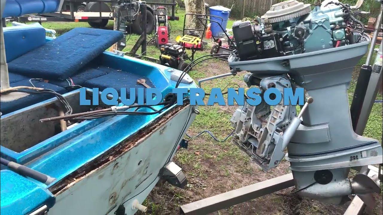 THE BEST WAY TO REBUILD THE TRANSOM OF YOUR BOAT(LIQUID TRANSOM) - YouTube
