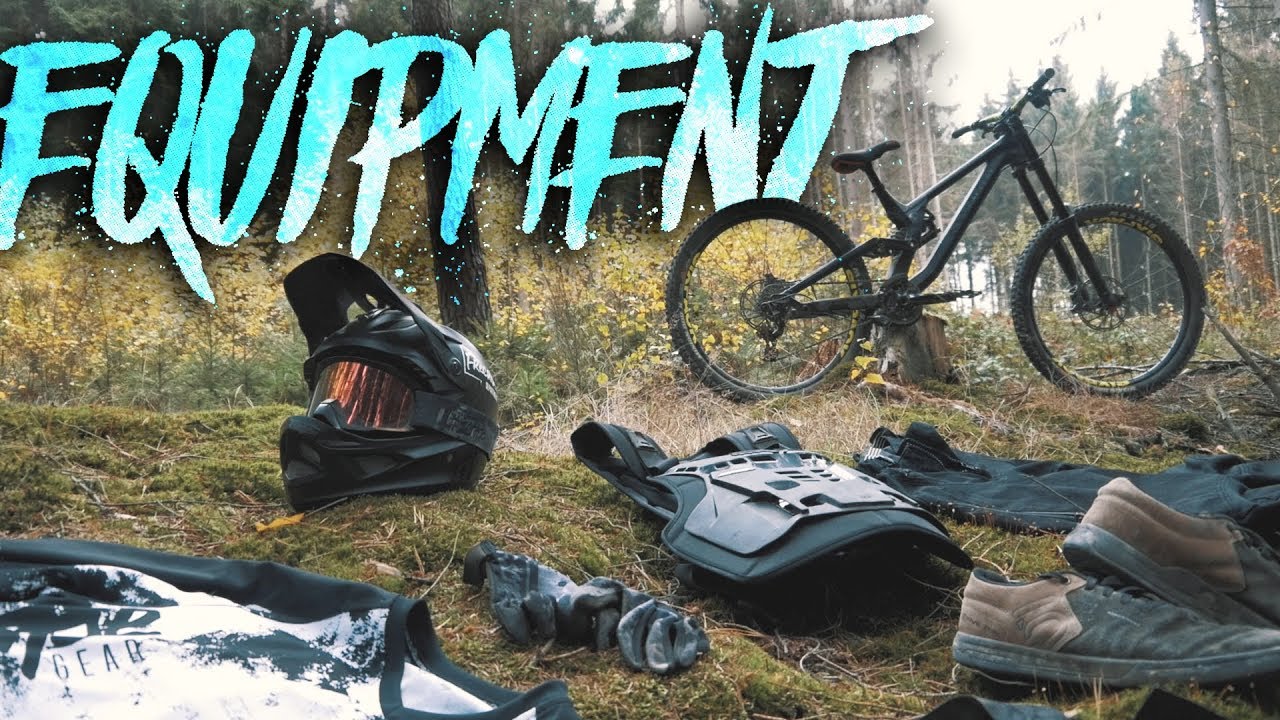 Meine Bike Ausrüstung für Downhill & Enduro, Protektoren Helm Schuhe MTB  Bekleidung