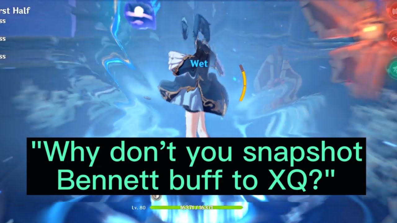 FYI regarding Xingqiu "snapshot" YouTube